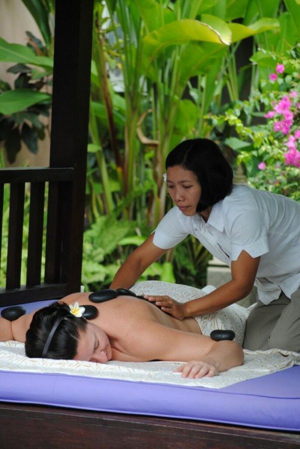 Bliss Sanctuary For Women, Canggu guest enjoying massage