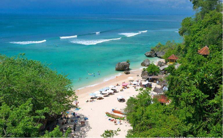 Peaceful relaxation, Batu Bolong Beach in Canggu, Bali