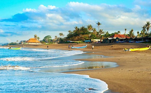 Peaceful relaxation, Batu Bolong Beach in Canggu, Bali