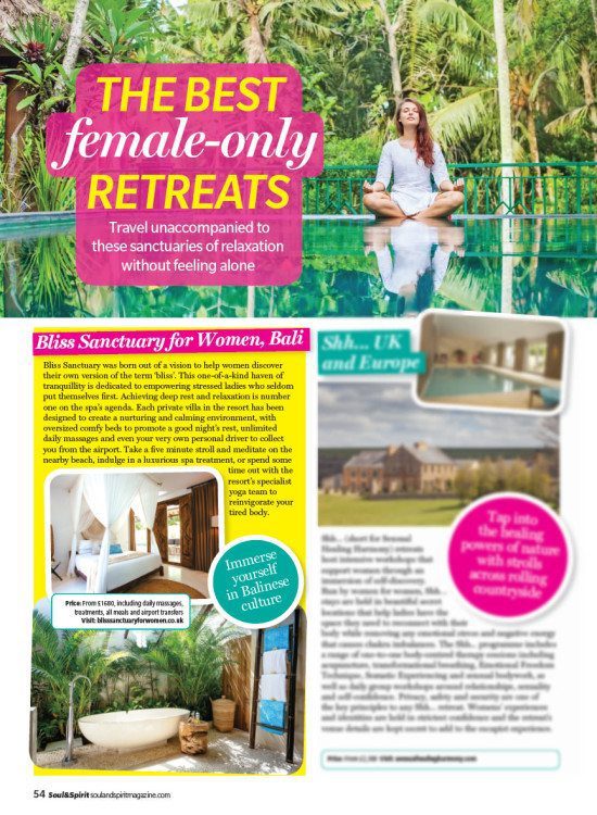 Soul & Spirit Magazine: The Best Female-Only Retreats