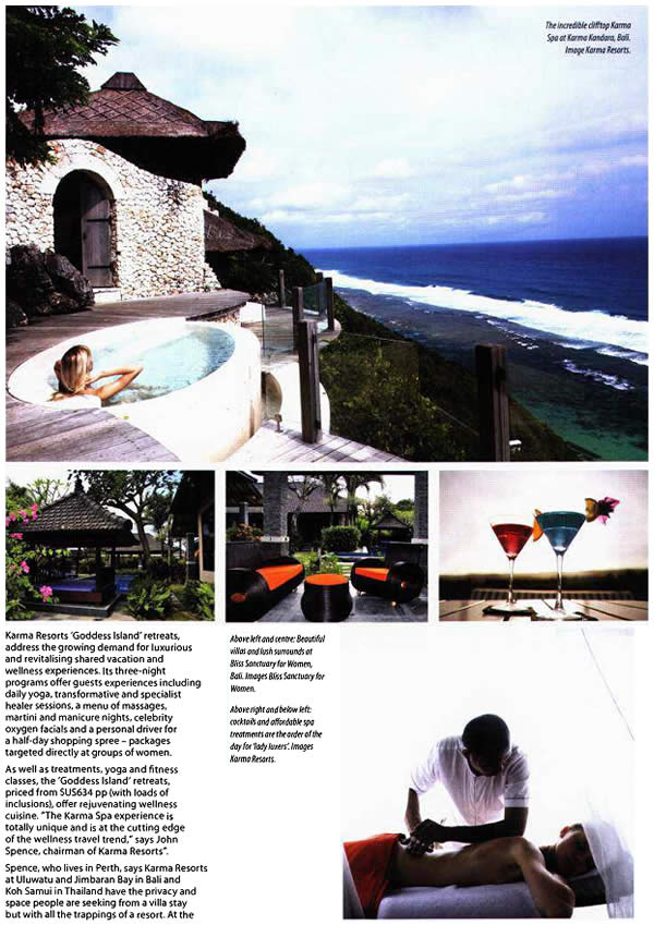 Travel Talk: Glam Girls' Getaways - Bliss Sanctuary For Women