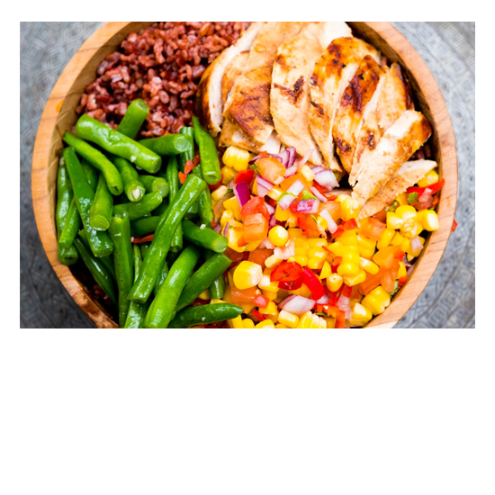 Unlimited Food at Bliss Retreat Bali - Chicken and Spicy Salsa Healthy Bowl Unlimited Food at Bliss Retreat Bali - Chicken and Spicy Salsa Healthy Bowl