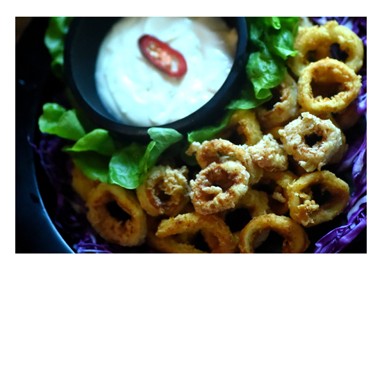 Delicious food is unlimited at Bliss Bali Retreat - Salt and Pepper Squid Delicious food is unlimited at Bliss Bali Retreat - Salt and Pepper Squid