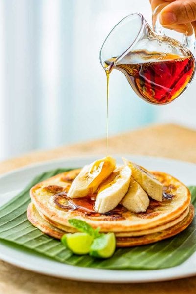 Bliss Breakfast Menu, Banana Pancakes
