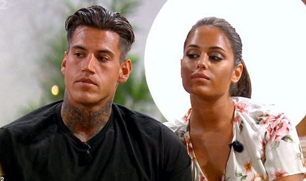 Malin Andersson and Terry Walsh on Love Island