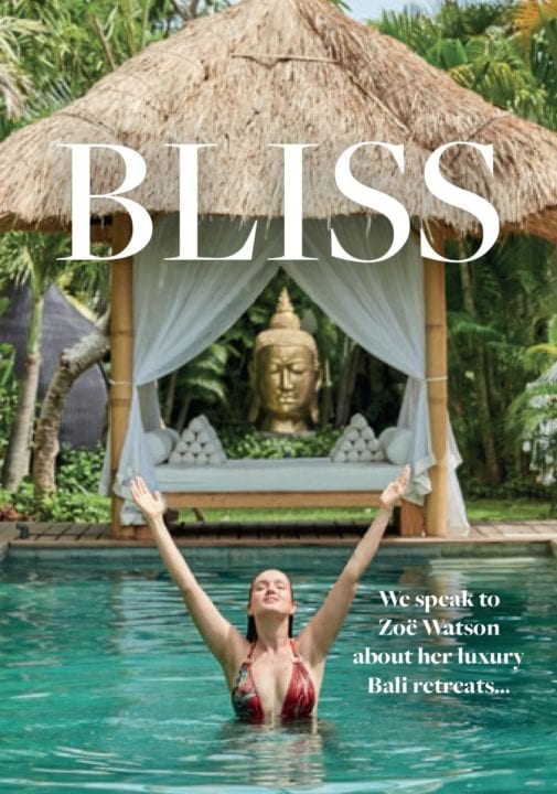 Venus Magazine featuring Zoe Watson and Bali Bliss Sanctuary for Women